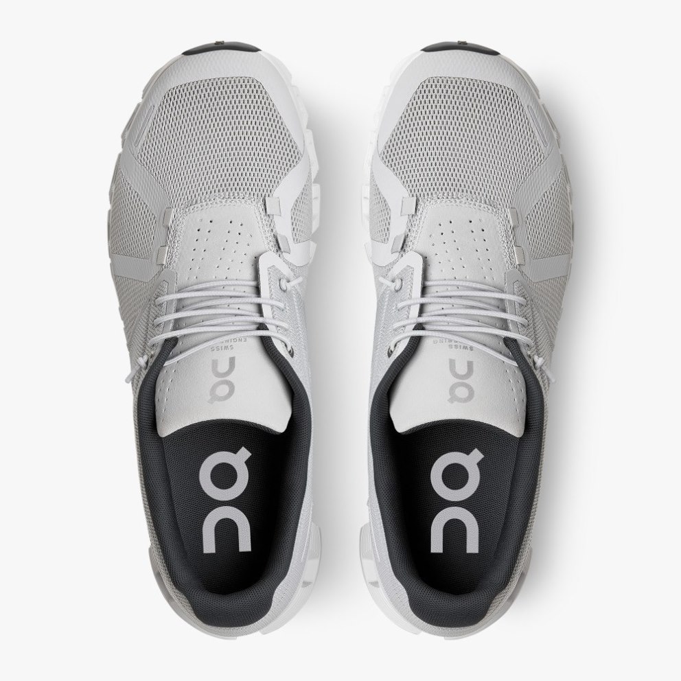 On Cloud 5 Men's Trainers Light Grey | UK-AO5J1