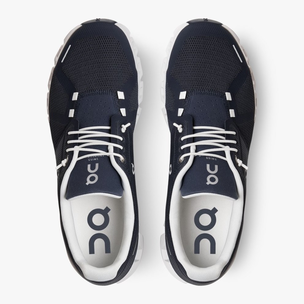On Cloud 5 Men's Trainers Navy | UK-85OA2