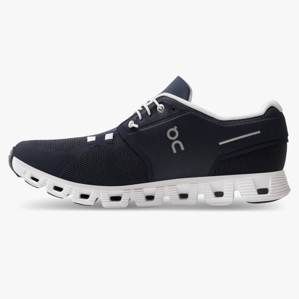 On Cloud 5 Men's Trainers Navy | UK-85OA2