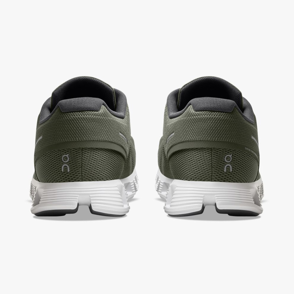 On Cloud 5 Men's Trainers Olive | UK-7A861
