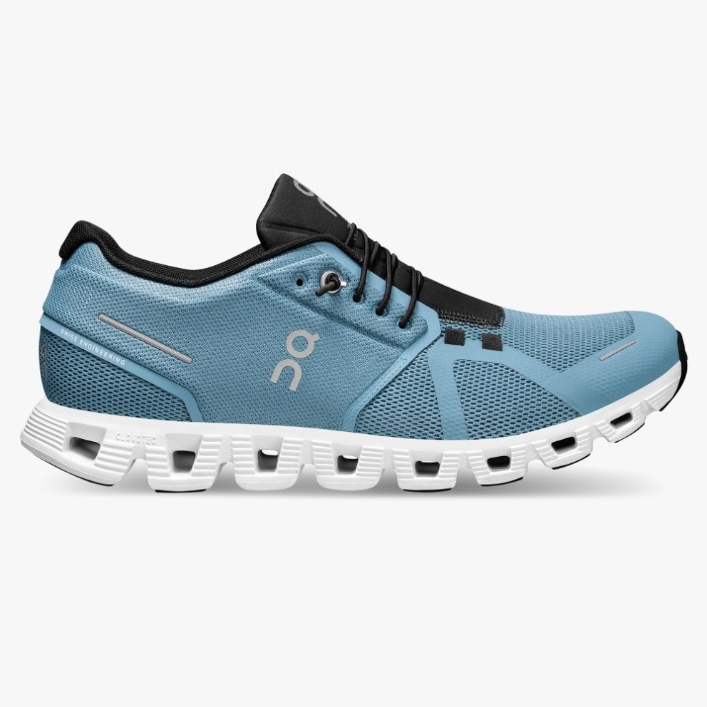 On Cloud 5 Men\'s Trainers Turquoise | UK-12O6J
