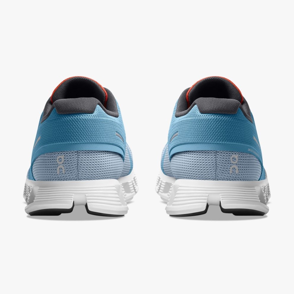 On Cloud 5 Push Men's Trainers Blue | UK-2A76J