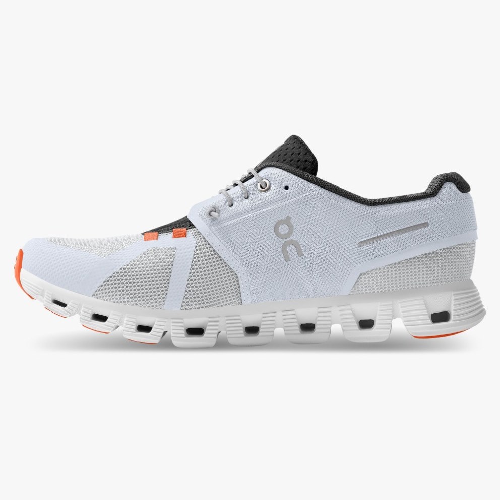 On Cloud 5 Push Men's Trainers White | UK-MJA7O