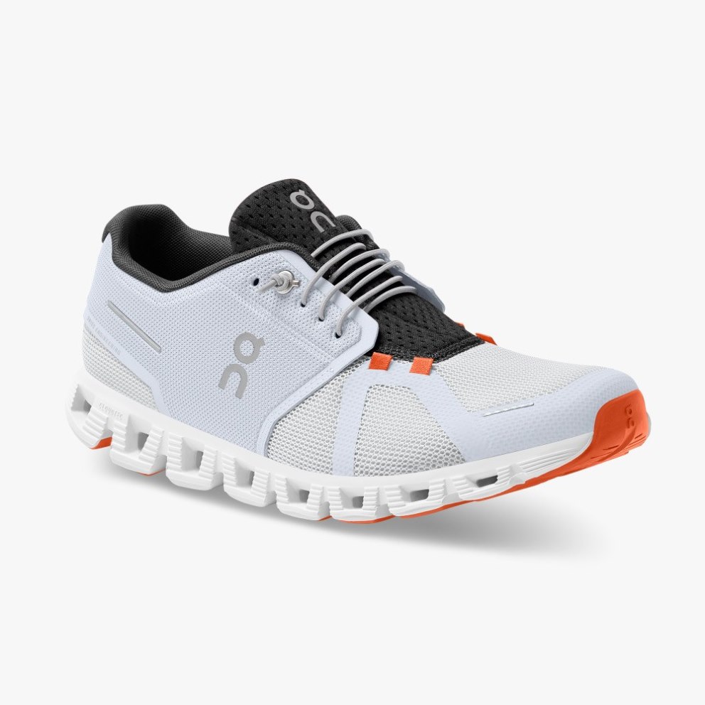 On Cloud 5 Push Men's Trainers White | UK-MJA7O