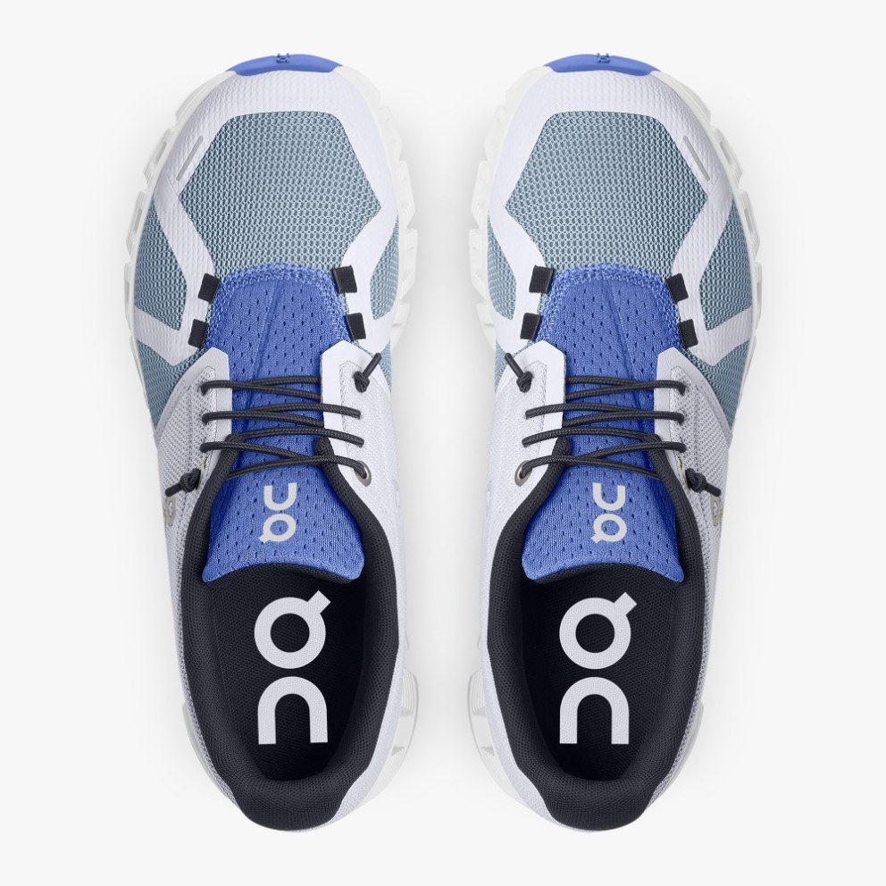 On Cloud 5 Push Women's Trainers Blue / Light Grey | UK-2675M