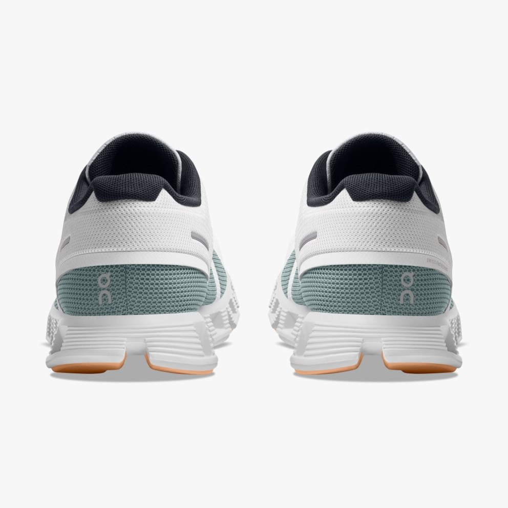 On Cloud 5 Push Women's Trainers White / Green | UK-OJ26A