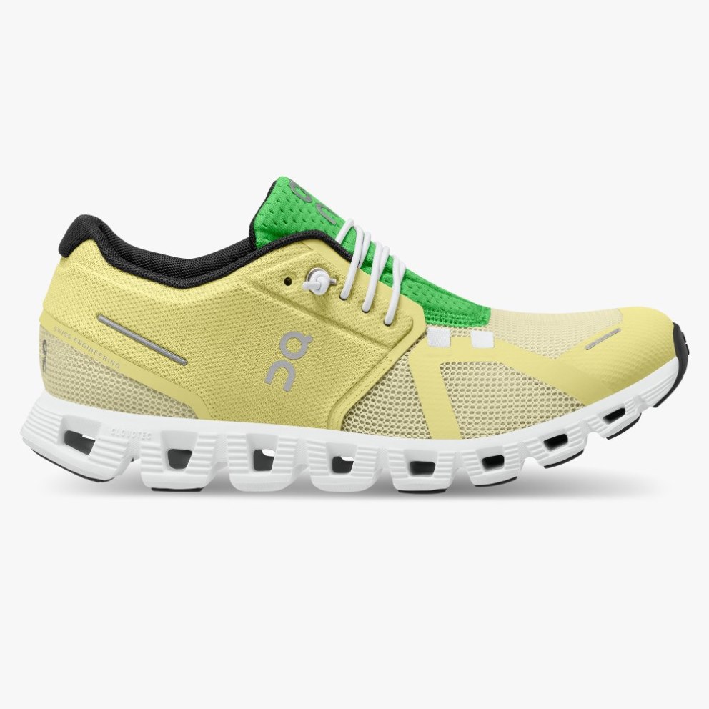 On Cloud 5 Push Women\'s Trainers Yellow | UK-68OMA