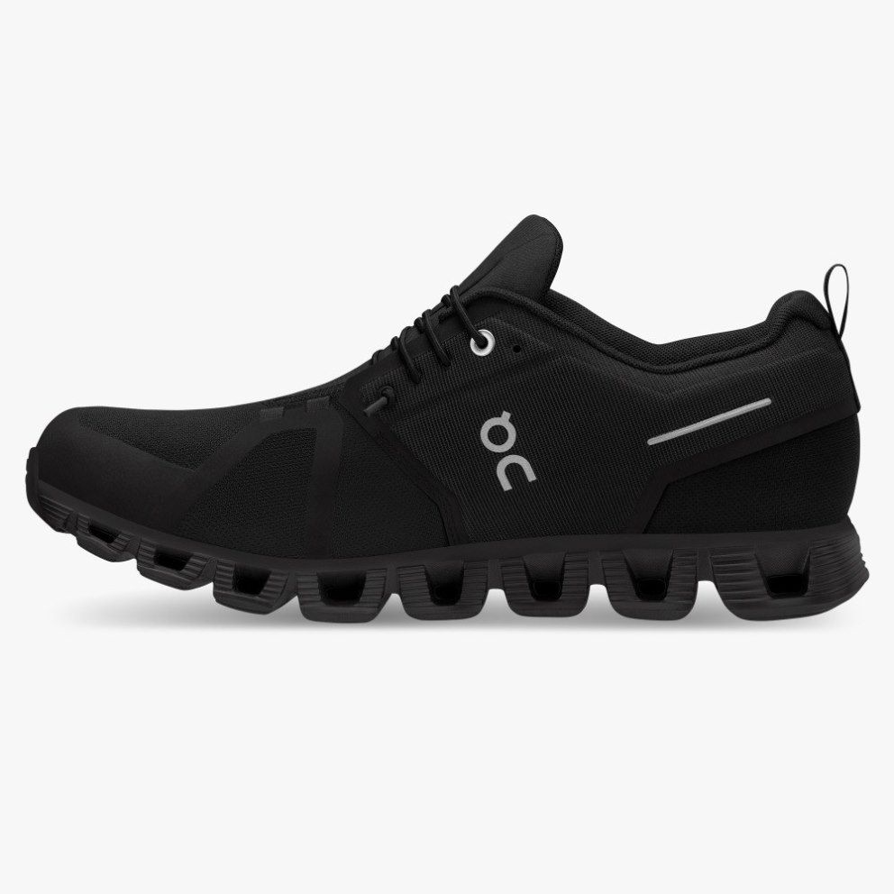 On Cloud 5 Waterproof Men's Trainers Black | UK-2M76J