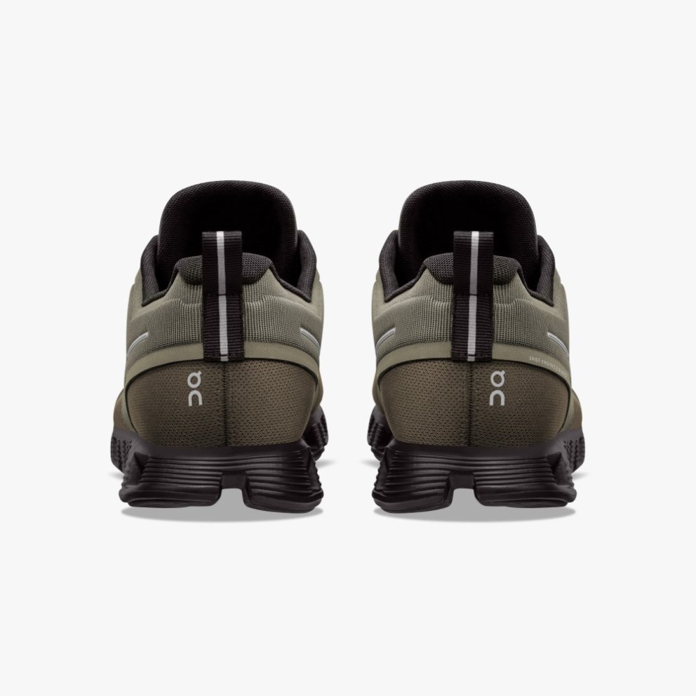 On Cloud 5 Waterproof Men's Trainers Olive | UK-J2O7M
