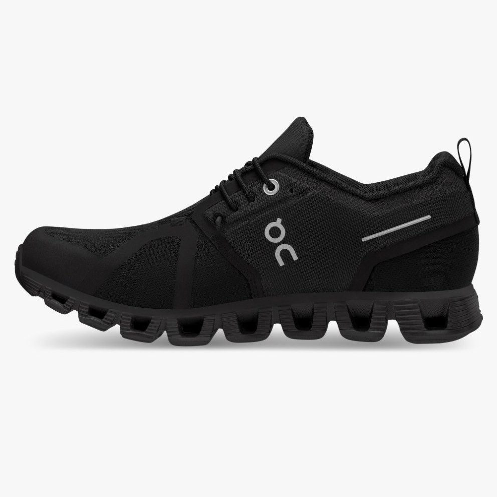 On Cloud 5 Waterproof Women's Trainers Black | UK-5A816