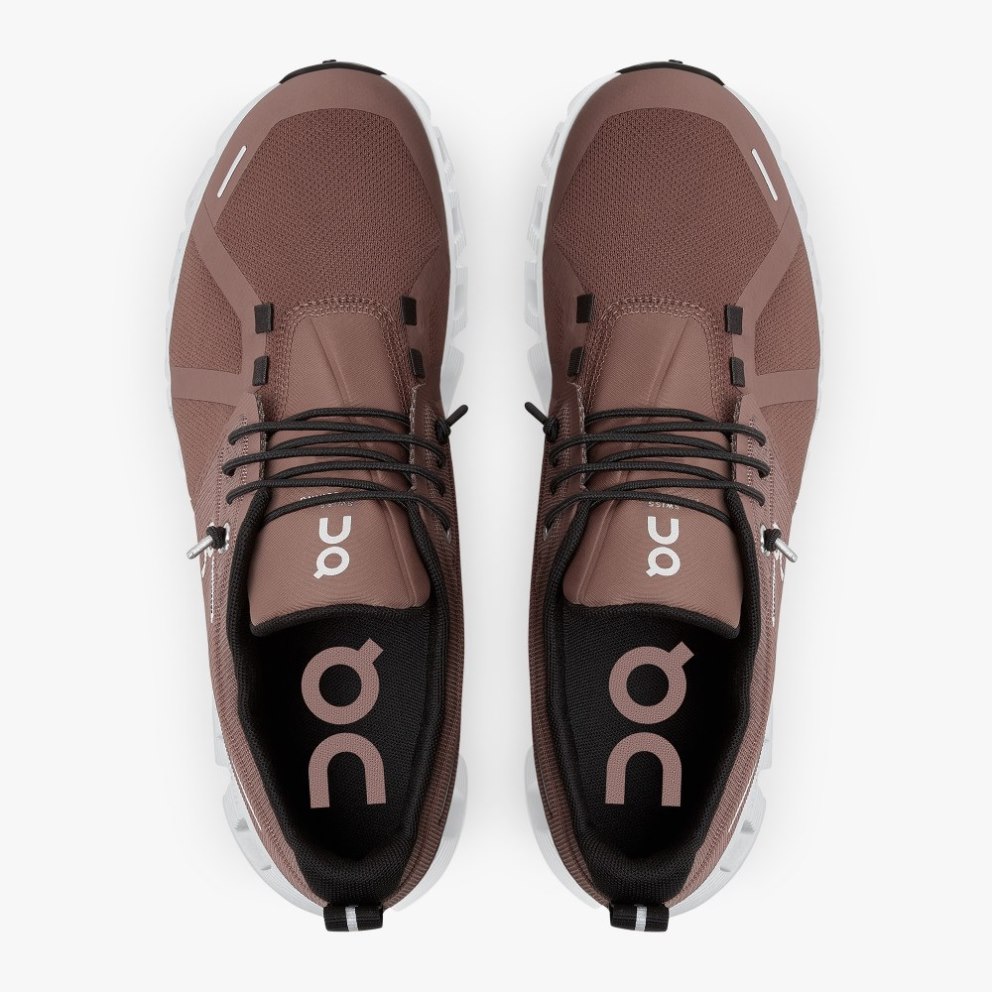 On Cloud 5 Waterproof Women's Trainers Brown | UK-781O6