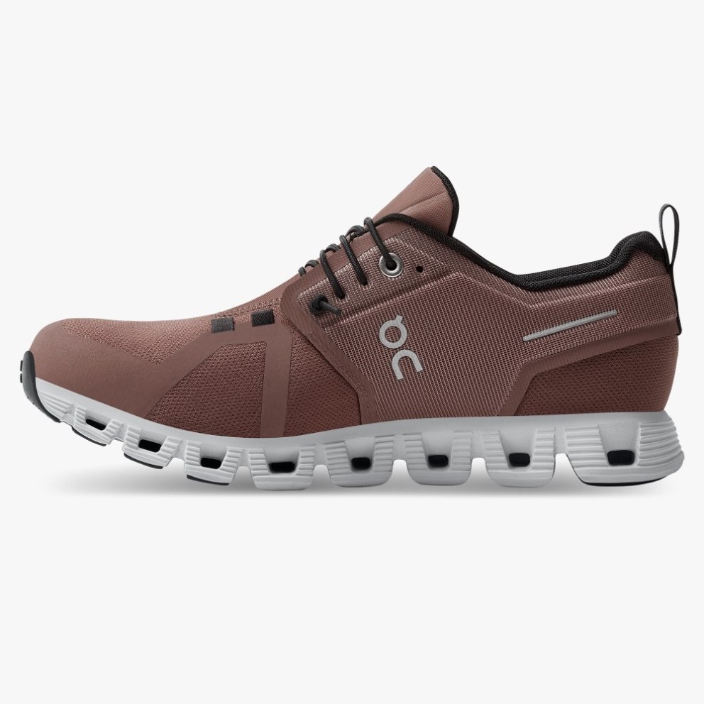 On Cloud 5 Waterproof Women's Trainers Brown | UK-781O6