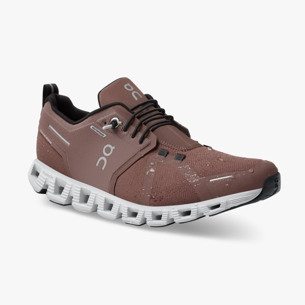 On Cloud 5 Waterproof Women's Trainers Brown | UK-781O6