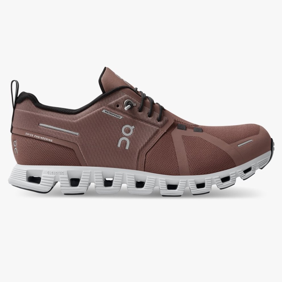 On Cloud 5 Waterproof Women\'s Trainers Brown | UK-781O6