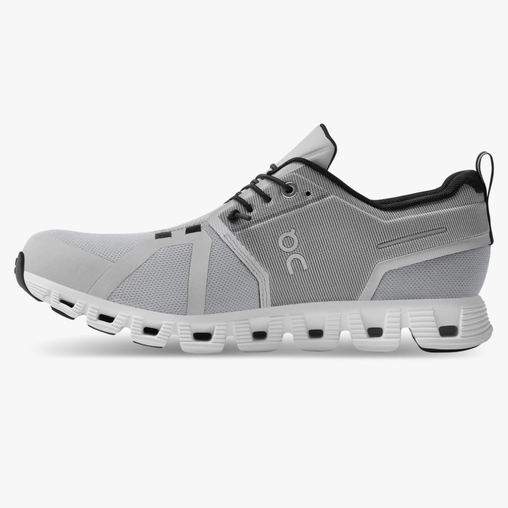On Cloud 5 Waterproof Women's Trainers Light Grey | UK-81OJ7
