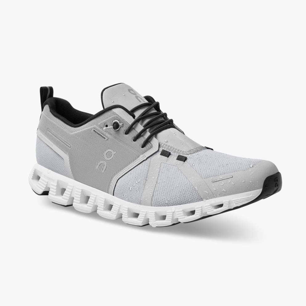On Cloud 5 Waterproof Women's Trainers Light Grey | UK-81OJ7