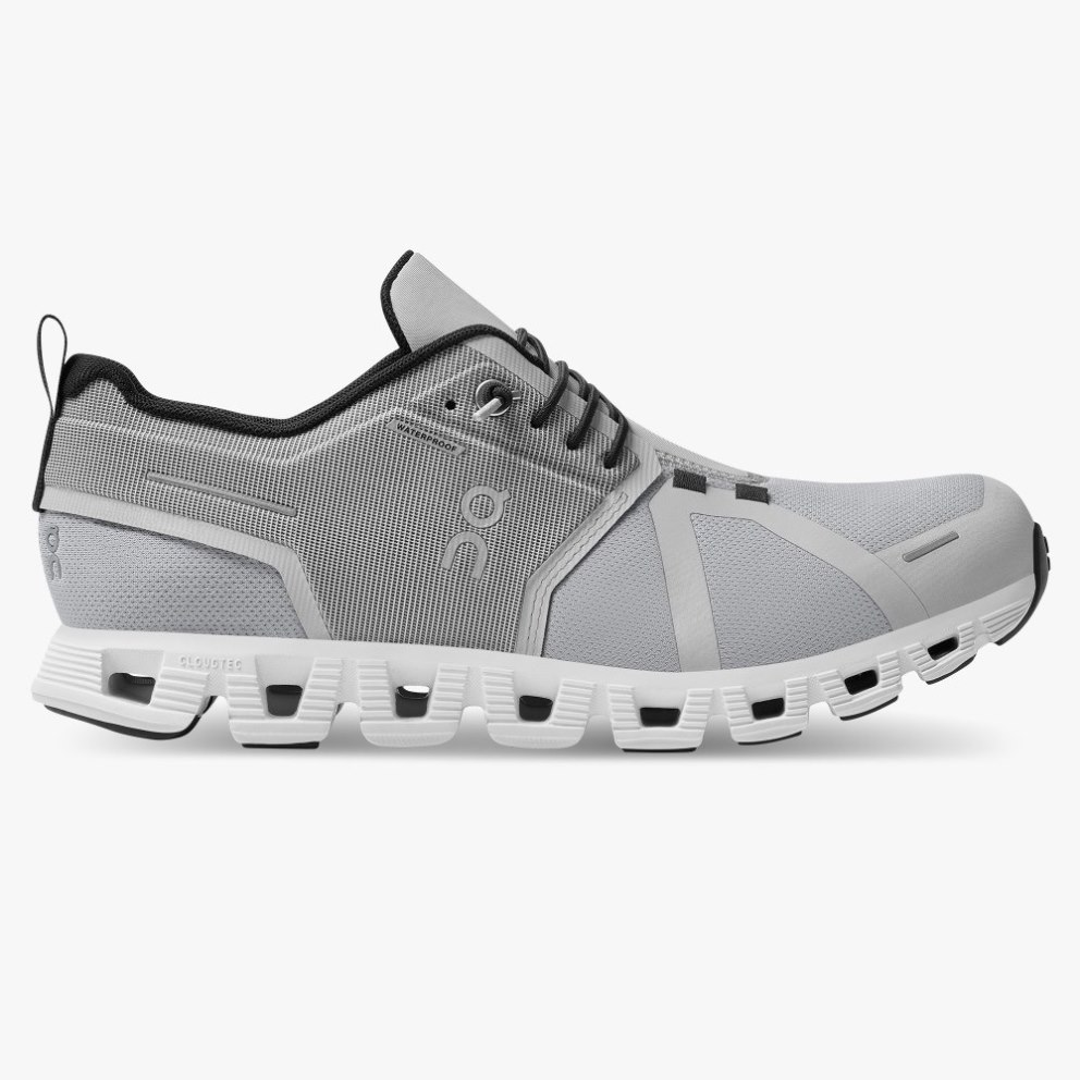 On Cloud 5 Waterproof Women\'s Trainers Light Grey | UK-81OJ7