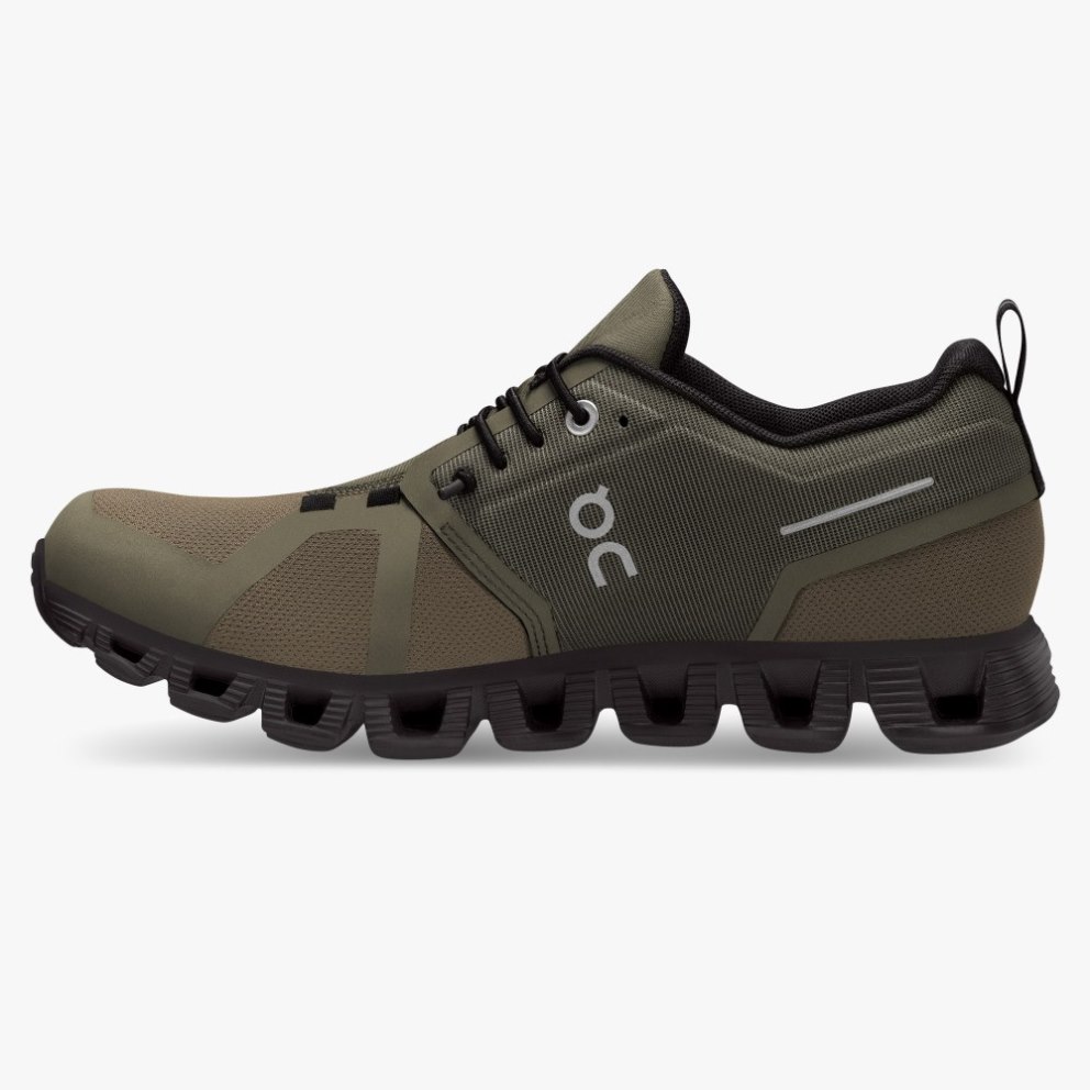 On Cloud 5 Waterproof Women's Trainers Olive | UK-JM6AO