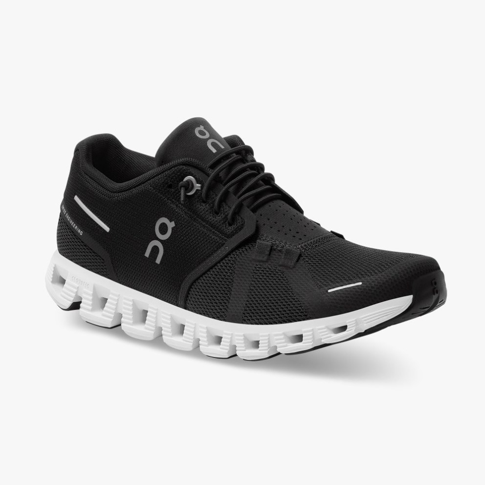 On Cloud 5 Women's Trainers Black | UK-AJ1O8