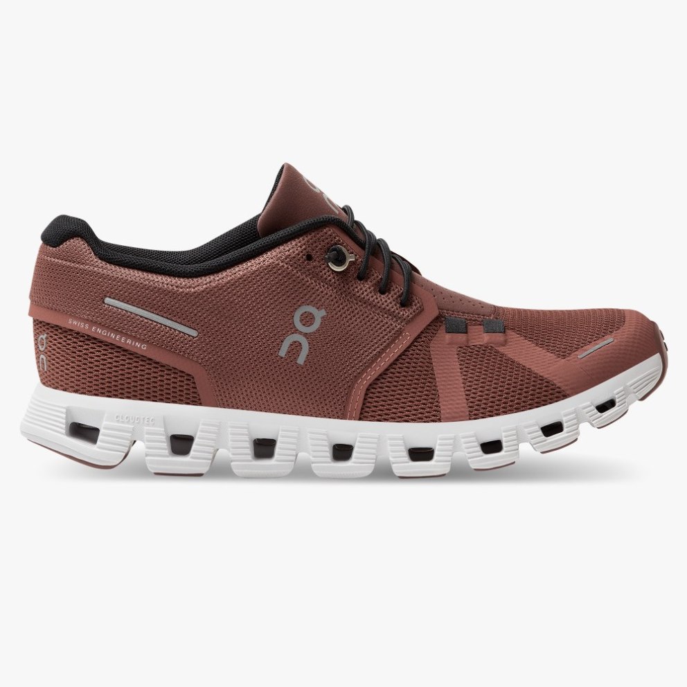 On Cloud 5 Women\'s Trainers Brown | UK-MO7A1