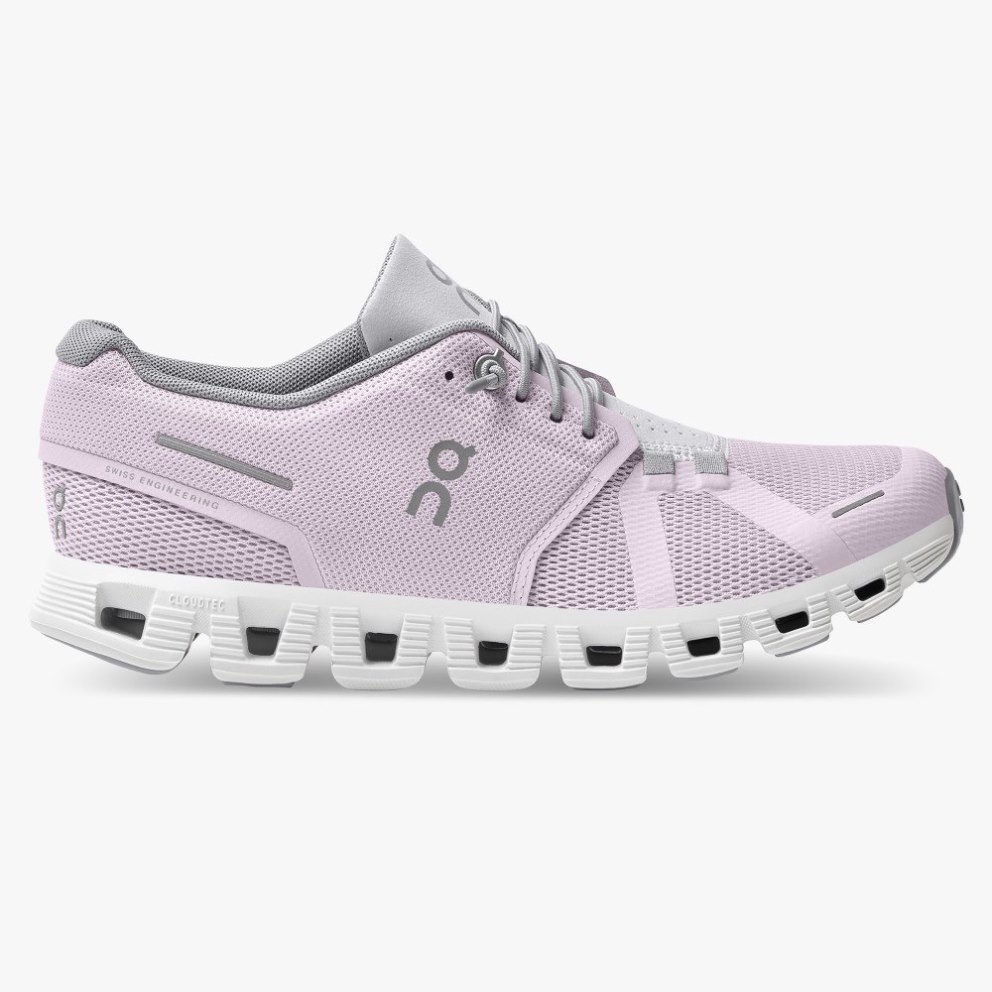 On Cloud 5 Women\'s Trainers Pink | UK-17OM5