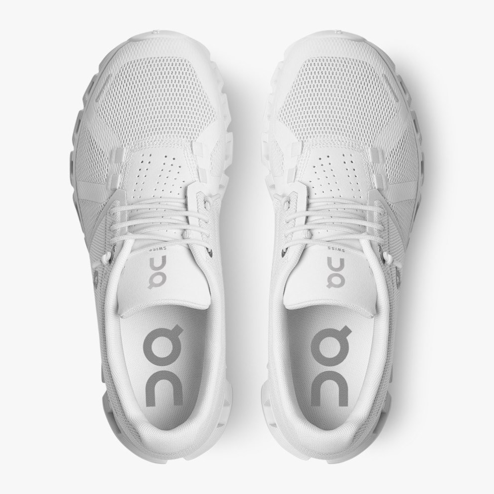 On Cloud 5 Women's Trainers White | UK-MJ52A