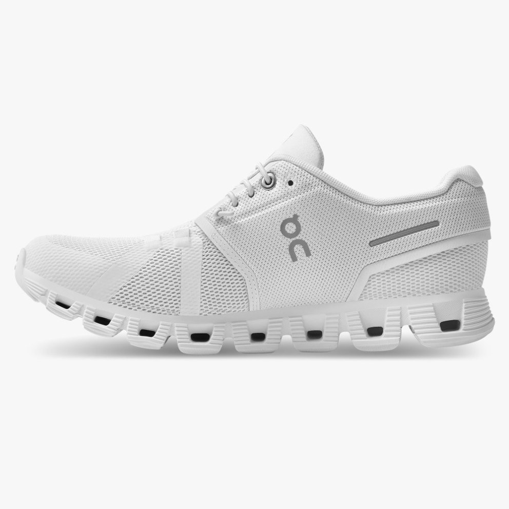 On Cloud 5 Women's Trainers White | UK-MJ52A