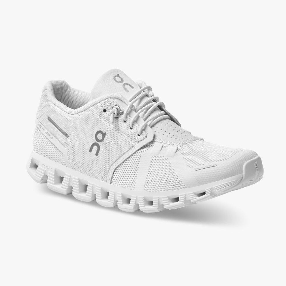 On Cloud 5 Women's Trainers White | UK-MJ52A