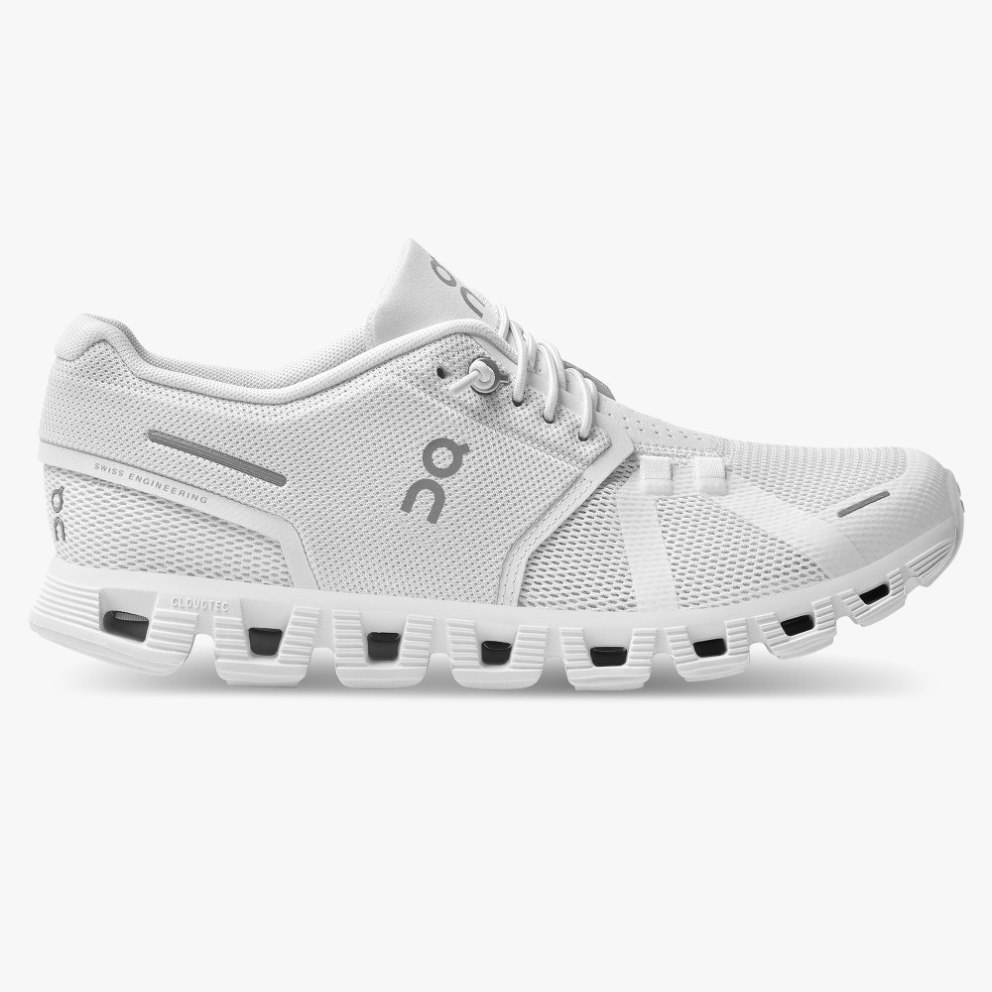 On Cloud 5 Women\'s Trainers White | UK-MJ52A