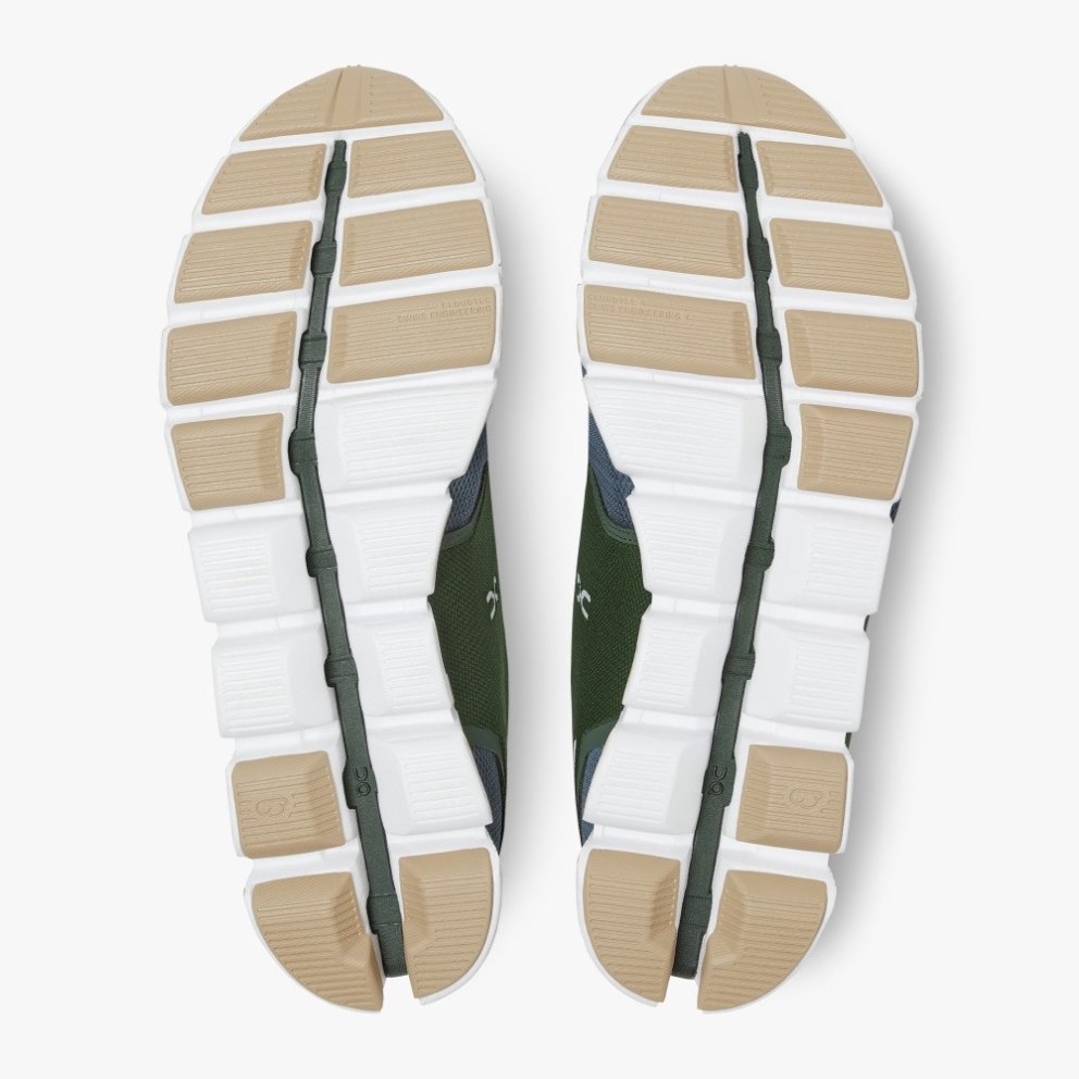 On Cloud 70 | 30 Men's Trainers Green / Navy | UK-2681A