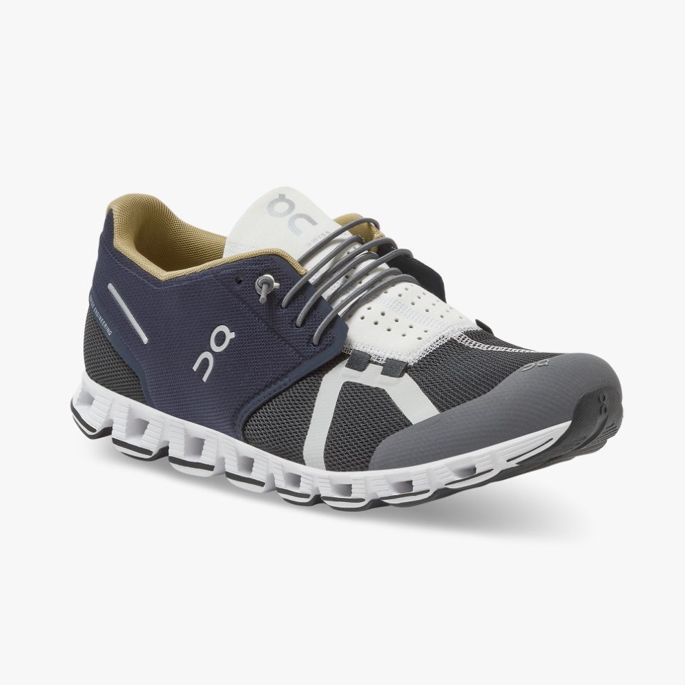 On Cloud 70 | 30 Men's Trainers Navy / Black | UK-O62J7