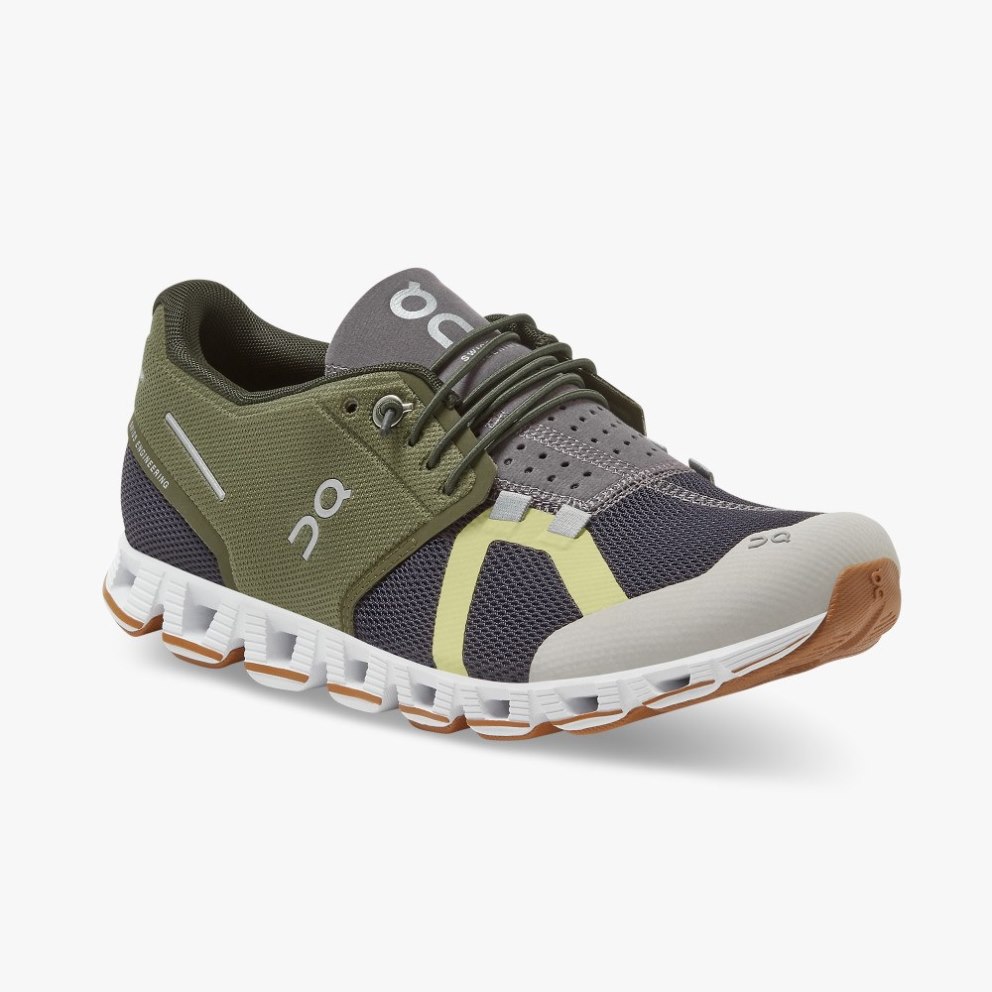 On Cloud 70 | 30 Women's Trainers Olive / Navy | UK-6M8O7