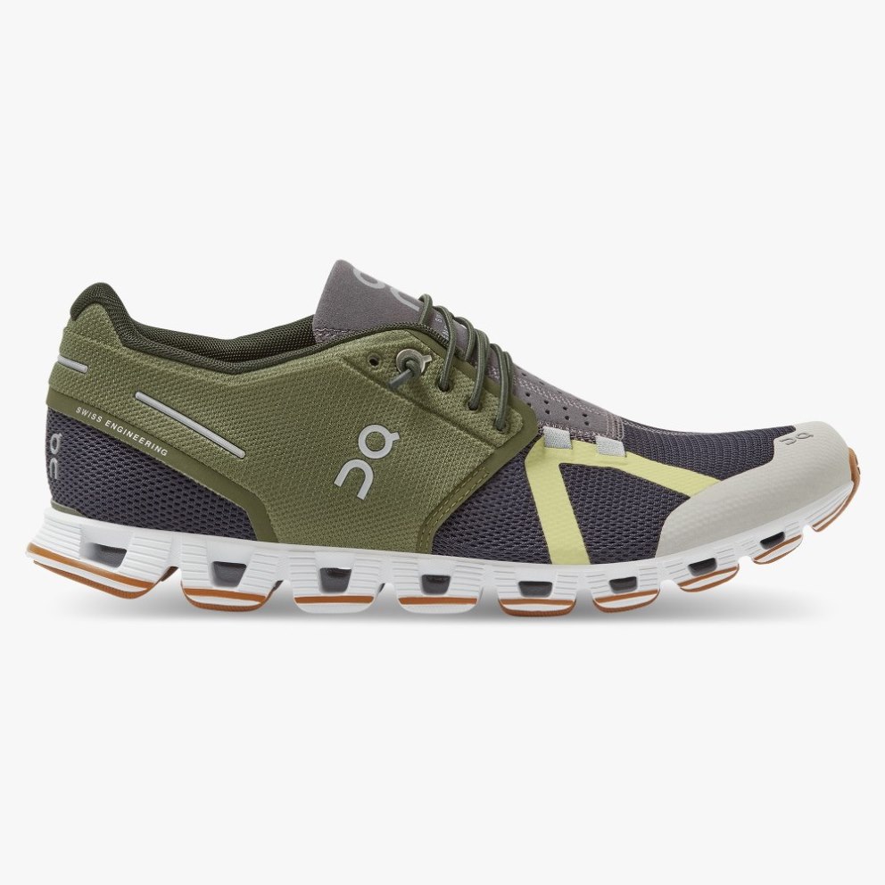 On Cloud 70 | 30 Women\'s Trainers Olive / Navy | UK-6M8O7