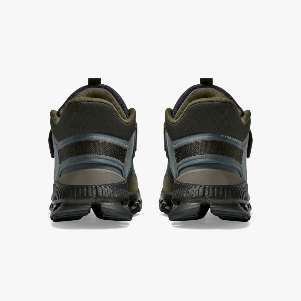 On Cloud Hi Edge Defy Men's Trainers Olive / Grey | UK-A72O1