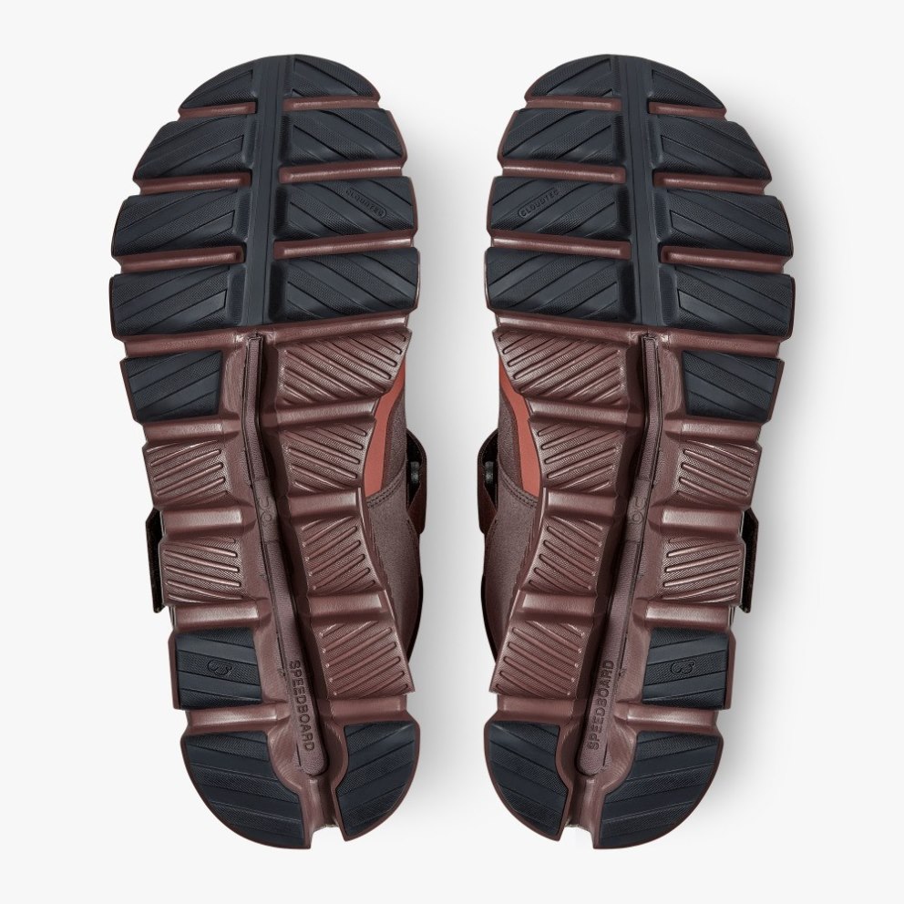 On Cloud Hi Edge Defy Men's Trainers Burgundy | UK-O625A