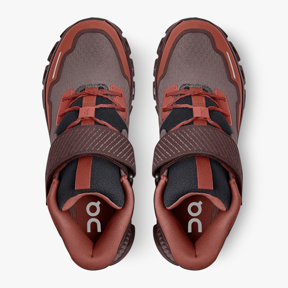 On Cloud Hi Edge Defy Men's Trainers Burgundy | UK-O625A