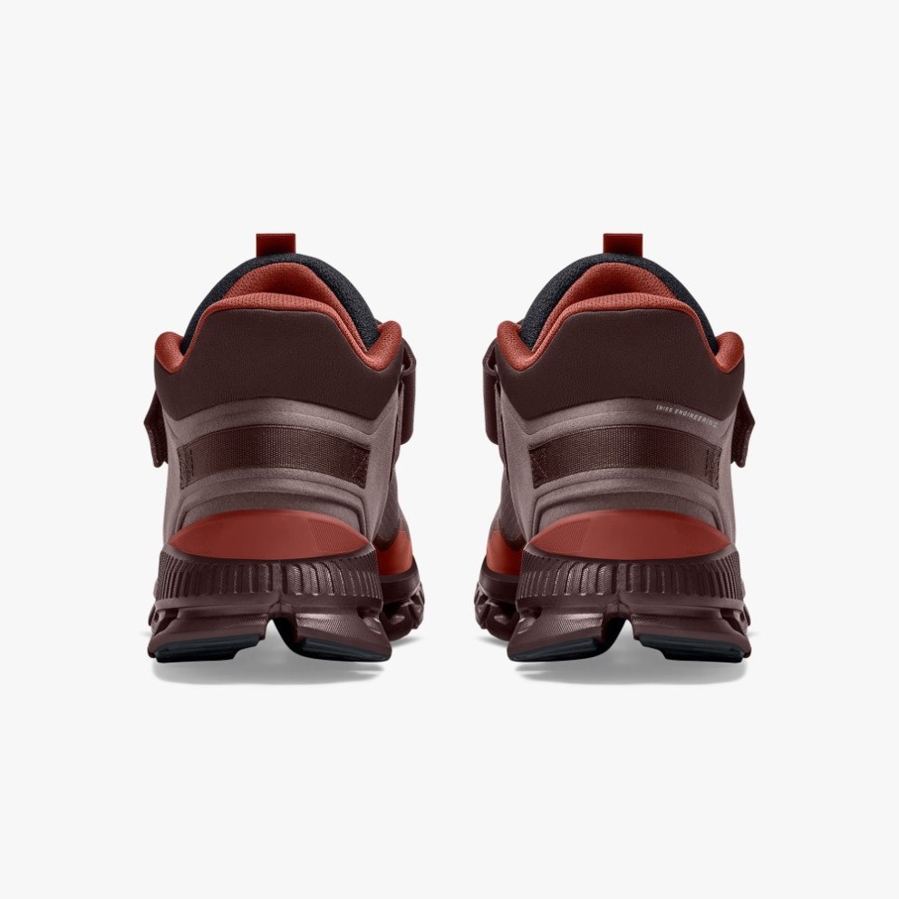On Cloud Hi Edge Defy Men's Trainers Burgundy | UK-O625A