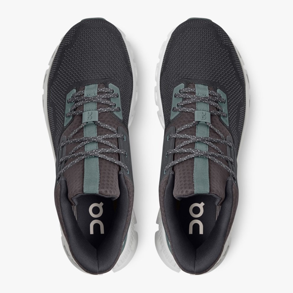On Cloud Hi Edge Men's Trainers Black | UK-7816A