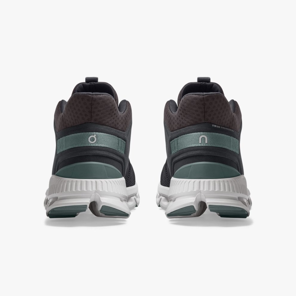On Cloud Hi Edge Men's Trainers Black | UK-7816A