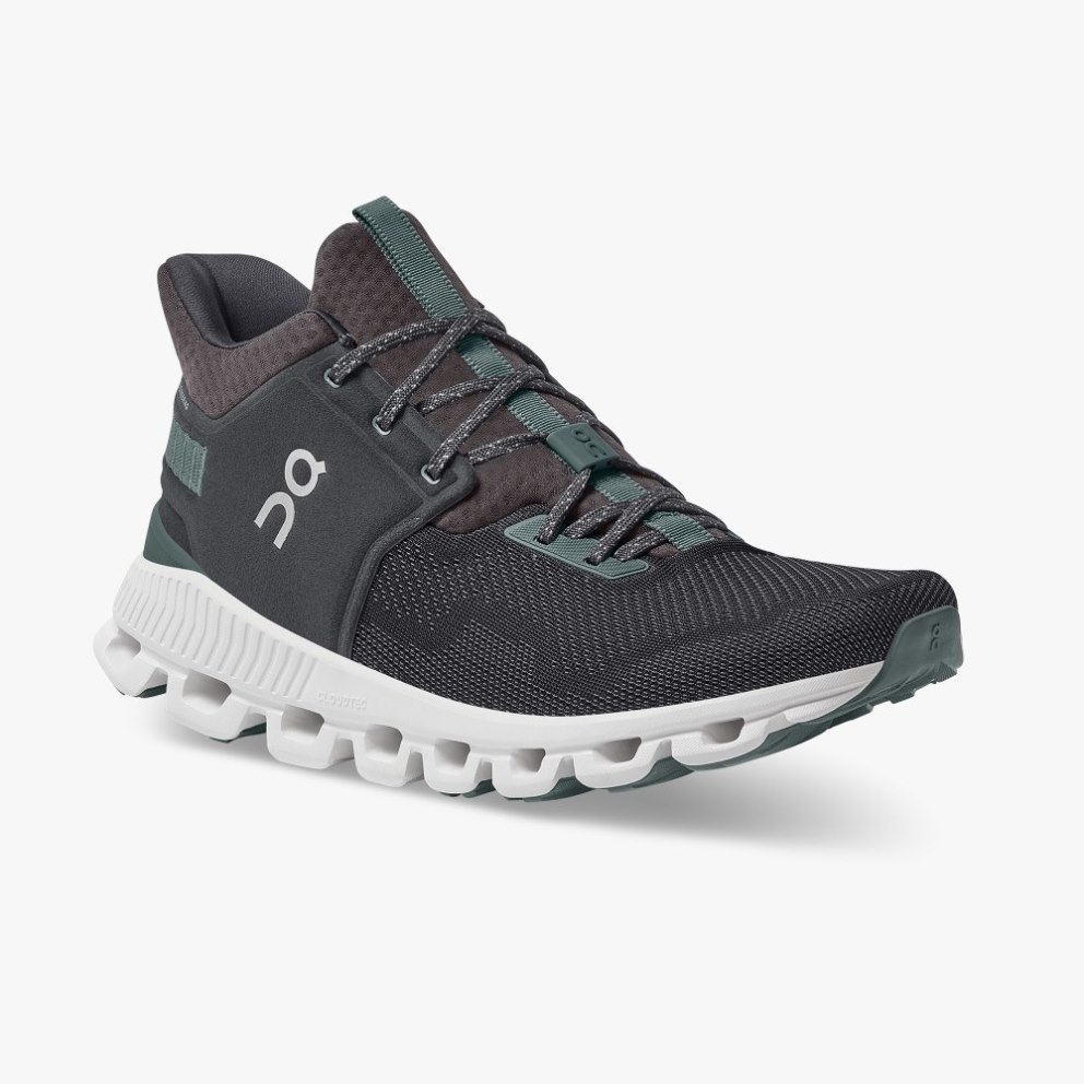 On Cloud Hi Edge Men's Trainers Black | UK-7816A