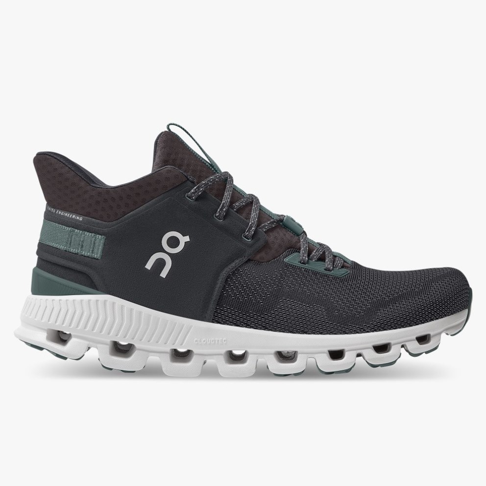 On Cloud Hi Edge Men\'s Trainers Black | UK-7816A