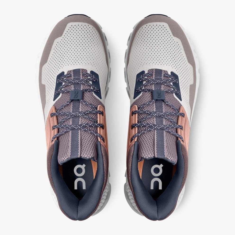 On Cloud Hi Edge Men's Trainers Brown / Grey | UK-81A26