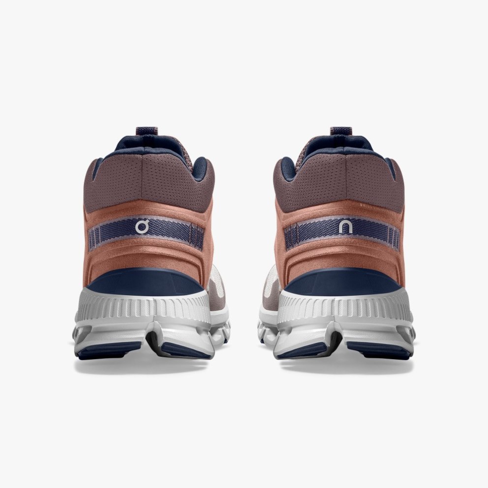 On Cloud Hi Edge Men's Trainers Brown / Grey | UK-81A26
