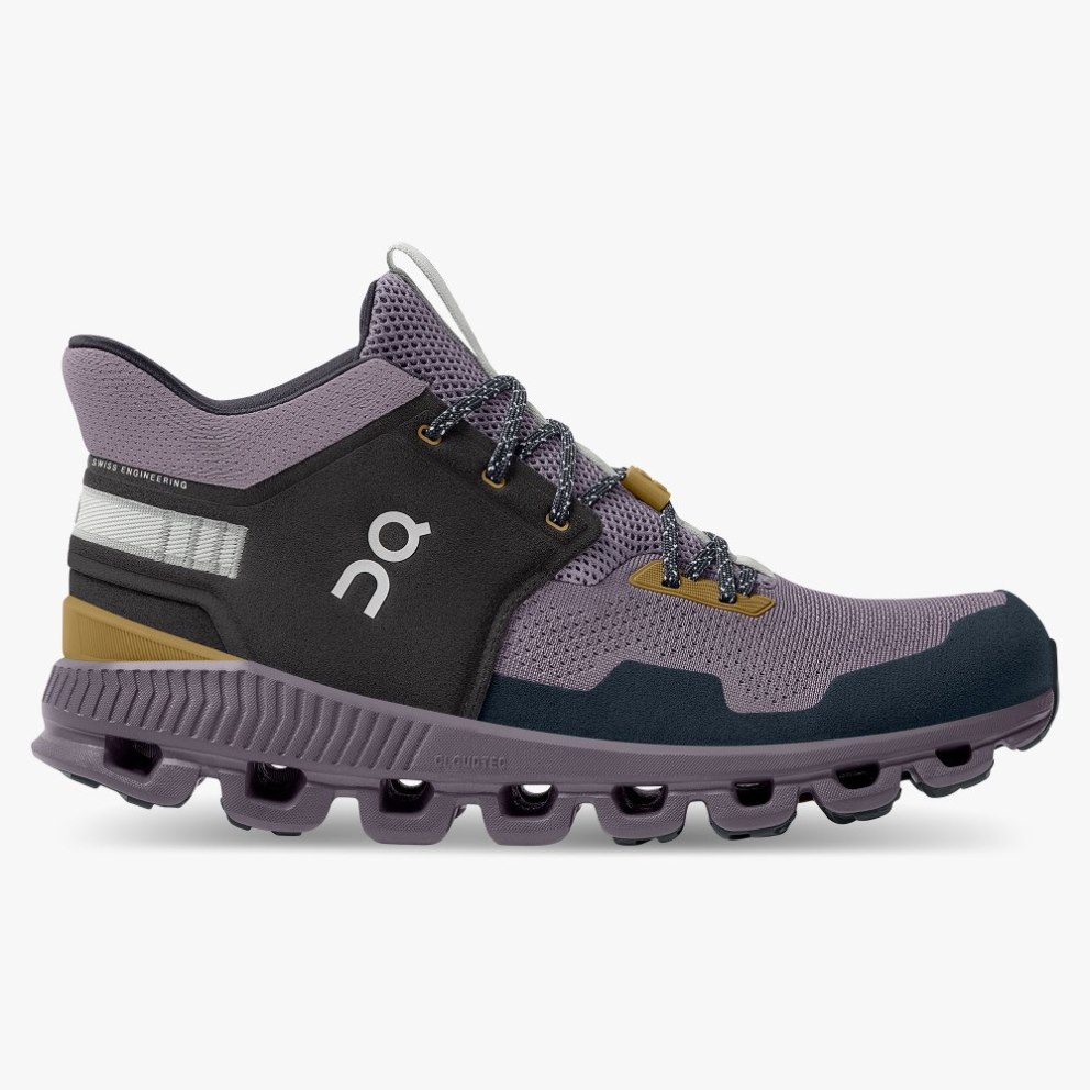 On Cloud Hi Edge Men\'s Trainers Light Purple | UK-M7A12