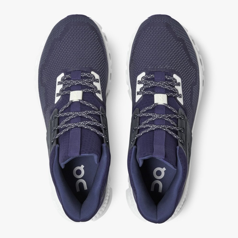 On Cloud Hi Edge Men's Trainers Navy | UK-OMA17