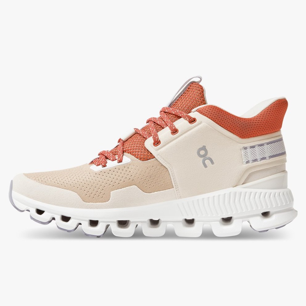 On Cloud Hi Edge Women's Trainers Khaki | UK-6MA12