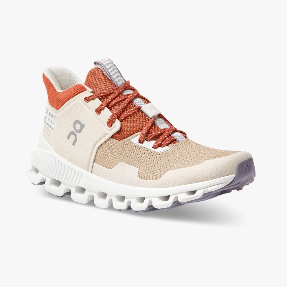 On Cloud Hi Edge Women's Trainers Khaki | UK-6MA12