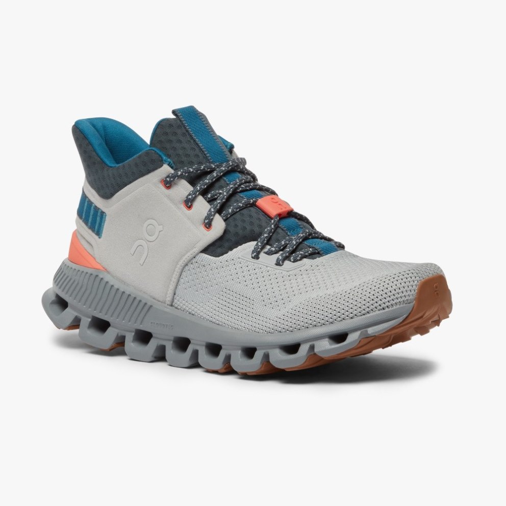 On Cloud Hi Edge Women's Trainers Grey | UK-7O65M
