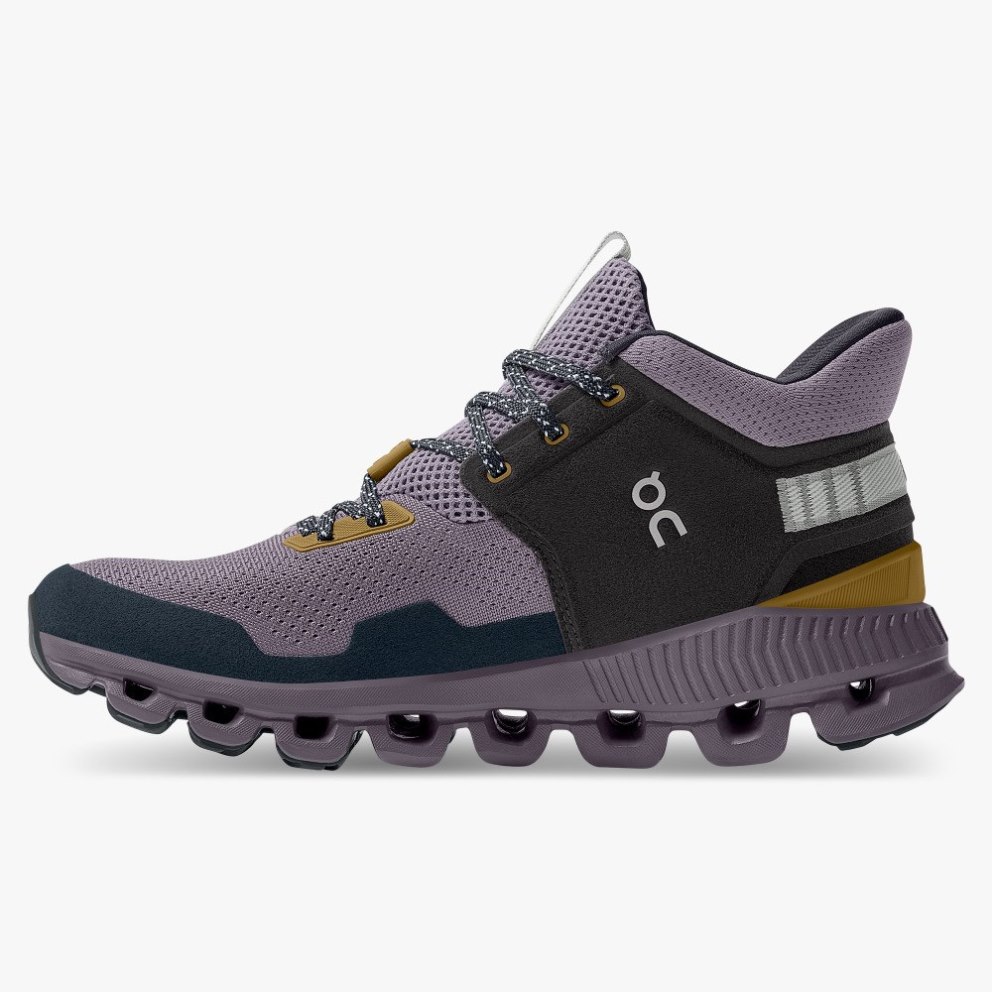 On Cloud Hi Edge Women's Trainers Purple | UK-O21MJ