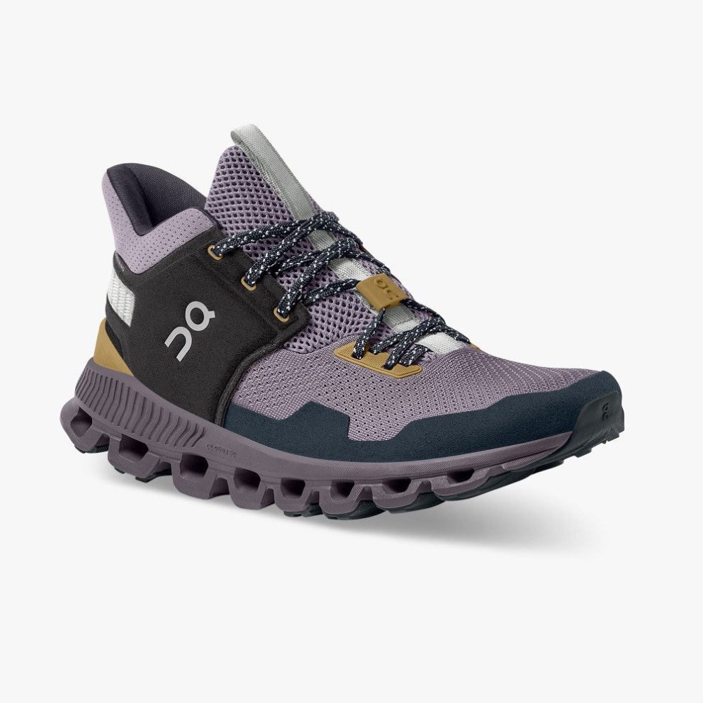 On Cloud Hi Edge Women's Trainers Purple | UK-O21MJ